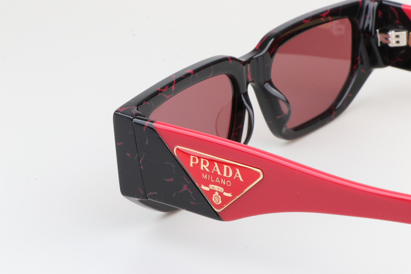 PR09Z Sunglasses Black Red Pink