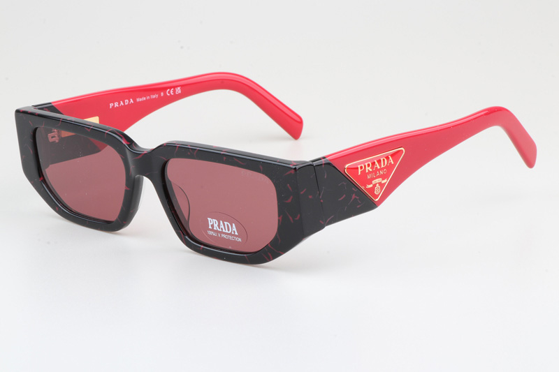 PR09Z Sunglasses Black Red Pink