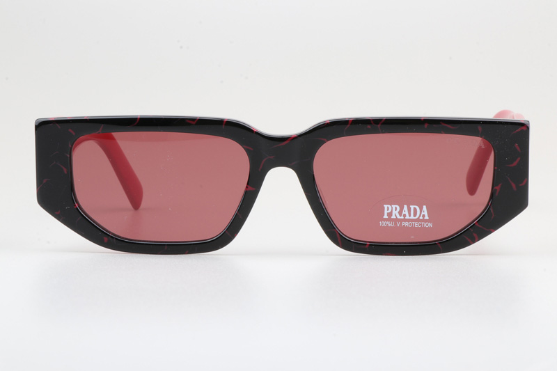 PR09Z Sunglasses Black Red Pink