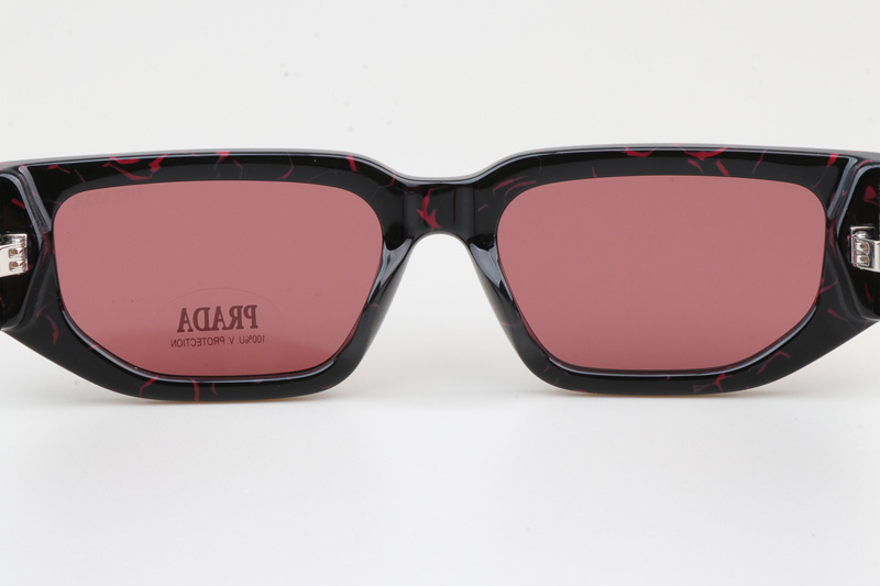 PR09Z Sunglasses Black Red Pink