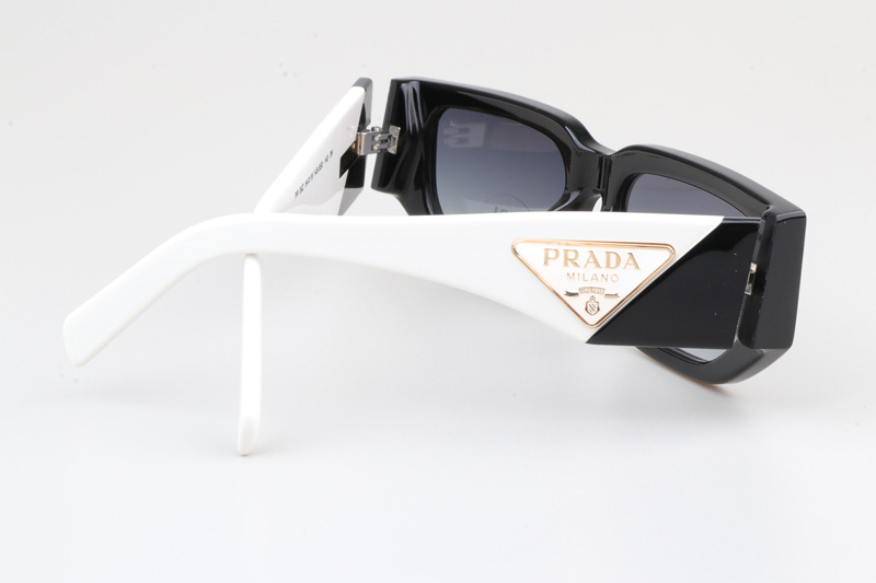 PR09Z Sunglasses Black White Gradient Gray