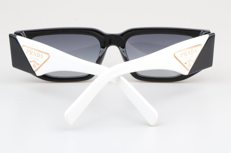PR09Z Sunglasses Black White Gradient Gray