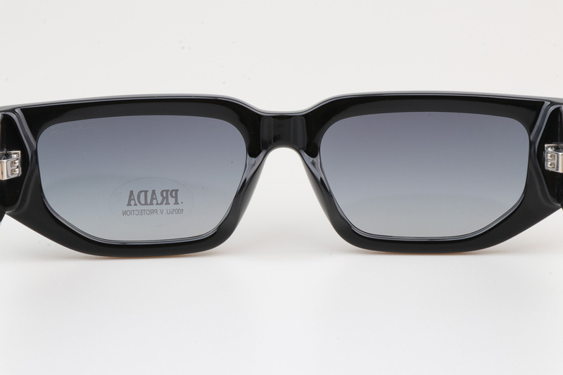 PR09Z Sunglasses Black White Gradient Gray
