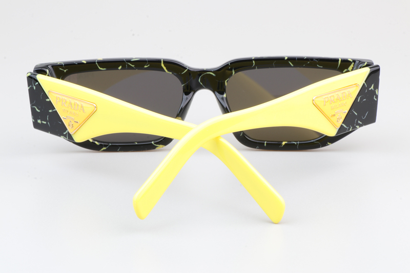 PR09Z Sunglasses Black Yellow Gray