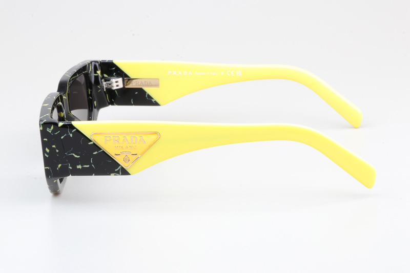 PR09Z Sunglasses Black Yellow Gray