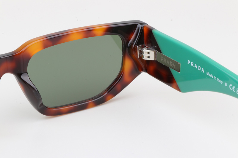 PR09Z Sunglasses Tortoise Blue Green