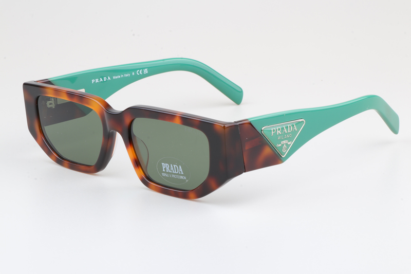 PR09Z Sunglasses Tortoise Blue Green