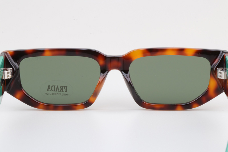 PR09Z Sunglasses Tortoise Blue Green