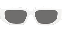 PR09Z Sunglasses White Black Gray