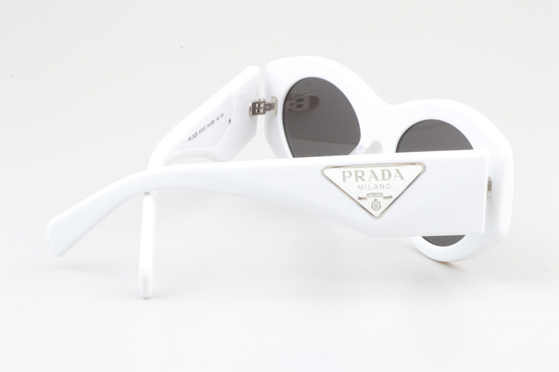 PR20ZS Sunglasses White Gray