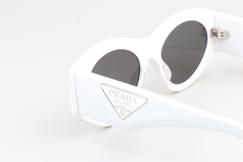 PR20ZS Sunglasses White Gray