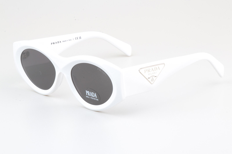 PR20ZS Sunglasses White Gray