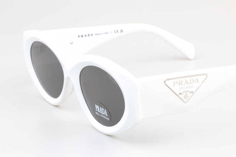 PR20ZS Sunglasses White Gray