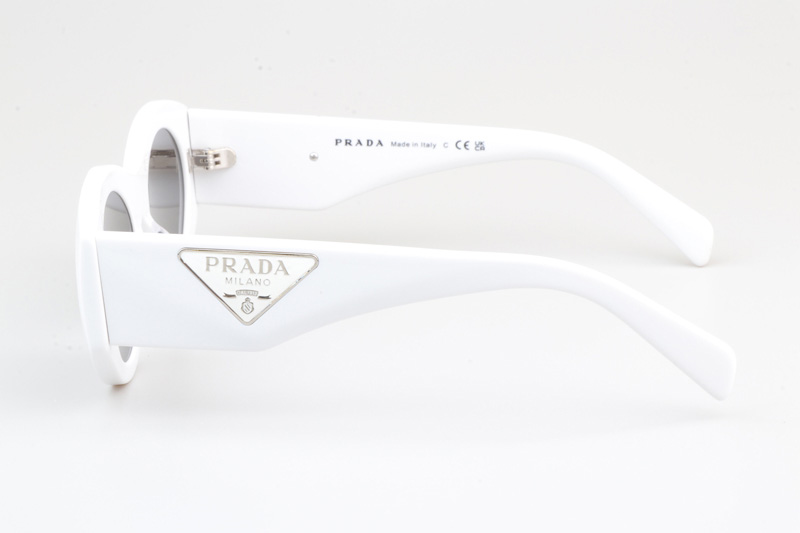 PR20ZS Sunglasses White Gray