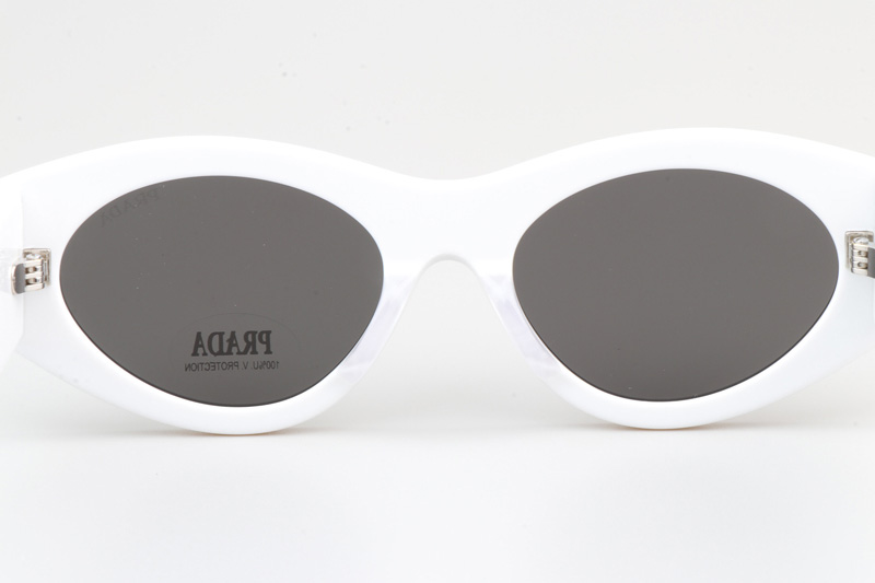 PR20ZS Sunglasses White Gray