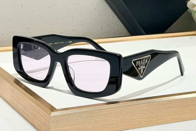 PR2200S Sunglasses Black Silver Pink