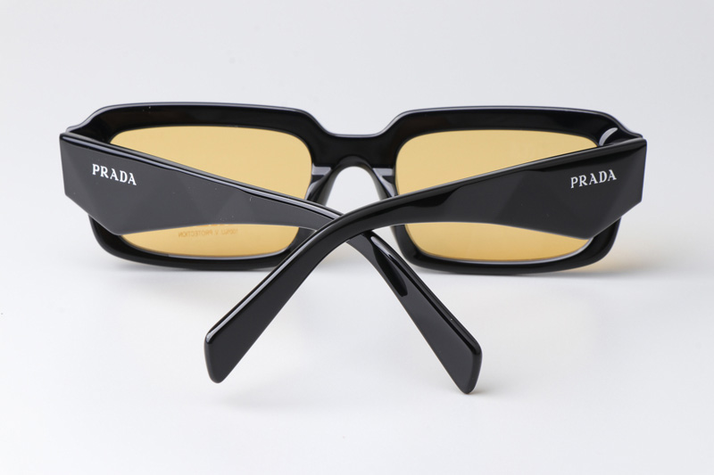 PR27ZS Sunglasses Black Yellow