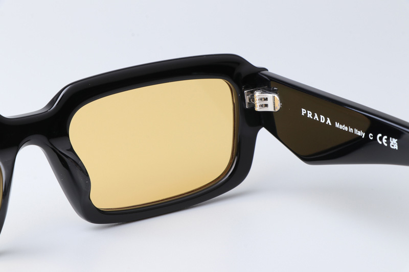 PR27ZS Sunglasses Black Yellow