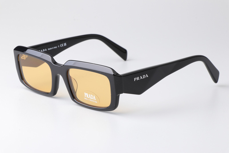 PR27ZS Sunglasses Black Yellow