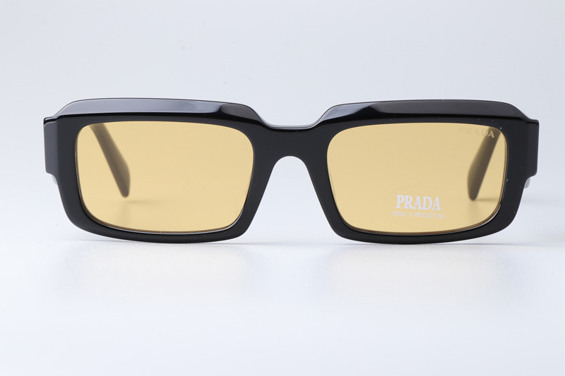 PR27ZS Sunglasses Black Yellow