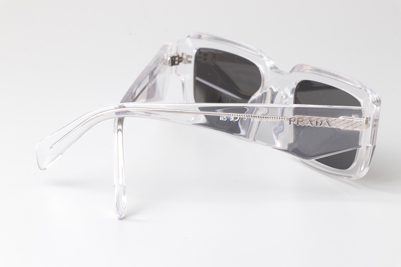 PR27ZS Sunglasses Clear Gray