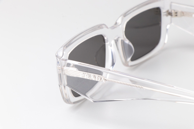 PR27ZS Sunglasses Clear Gray