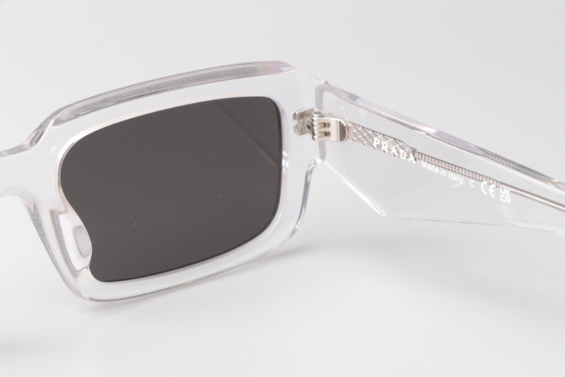 PR27ZS Sunglasses Clear Gray