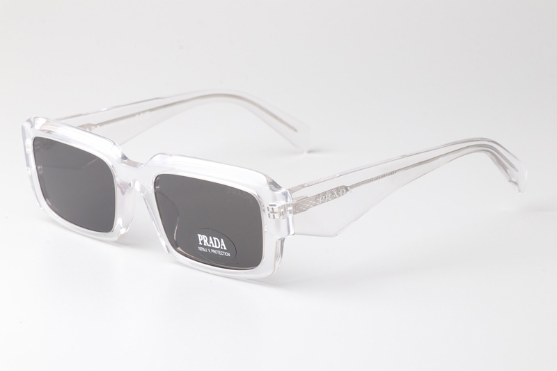 PR27ZS Sunglasses Clear Gray