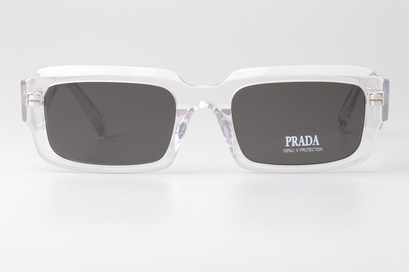 PR27ZS Sunglasses Clear Gray