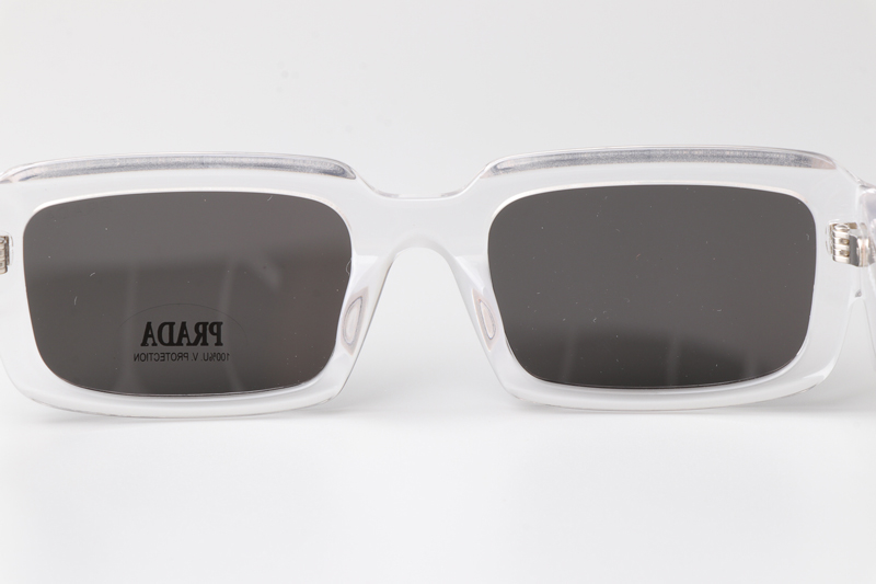 PR27ZS Sunglasses Clear Gray