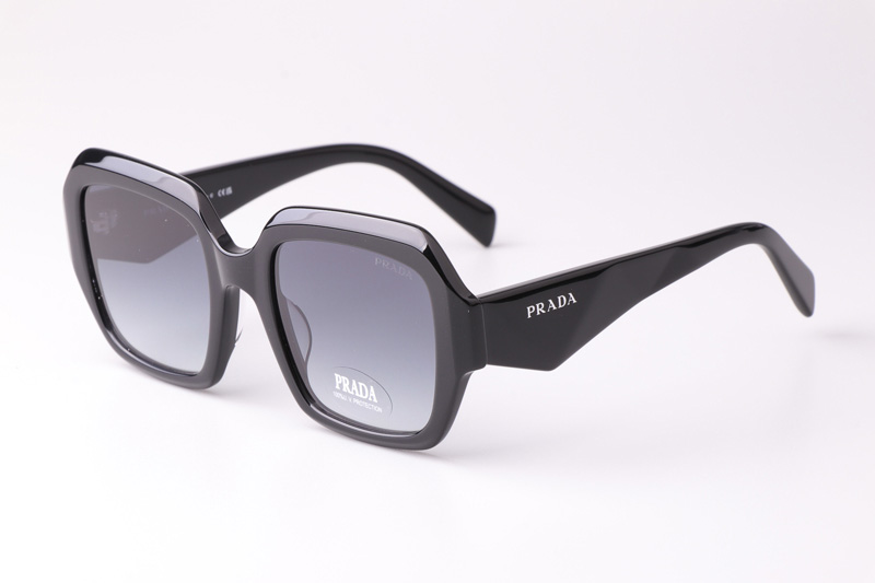 PR28ZS Sunglasses Black Gradient Gray