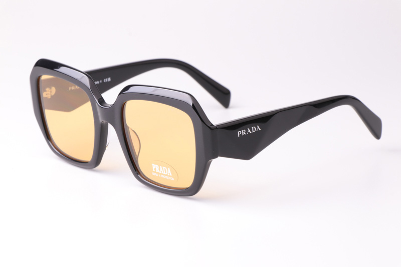 PR28ZS Sunglasses Black Yellow