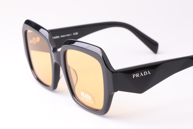 PR28ZS Sunglasses Black Yellow