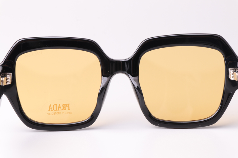 PR28ZS Sunglasses Black Yellow