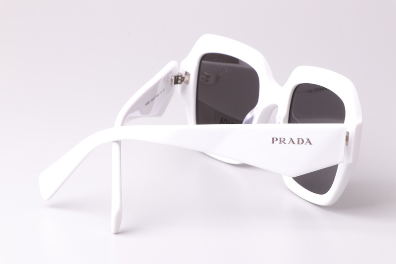 PR28ZS Sunglasses White Gray