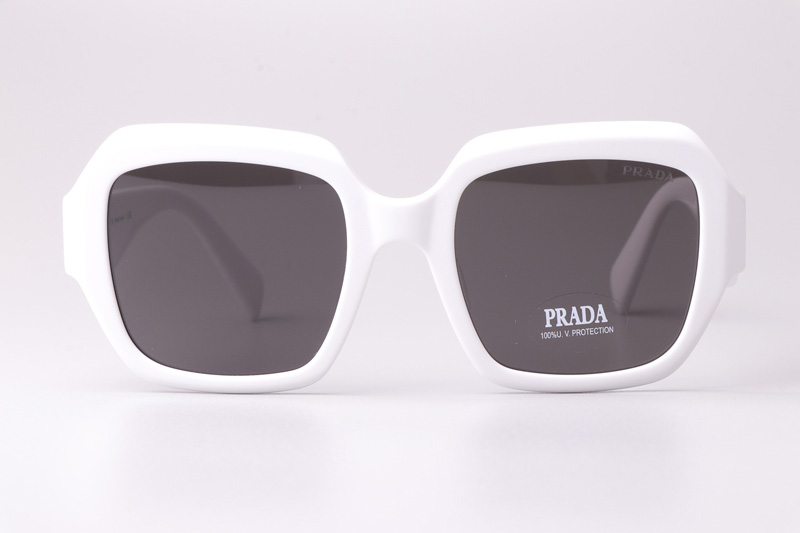 PR28ZS Sunglasses White Gray