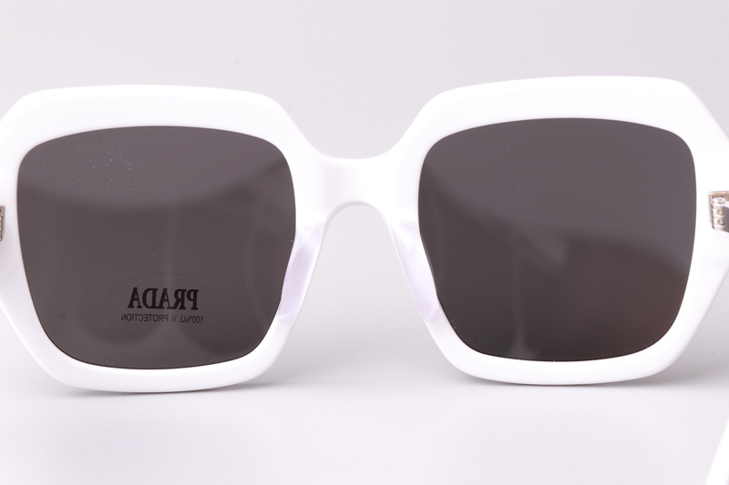 PR28ZS Sunglasses White Gray