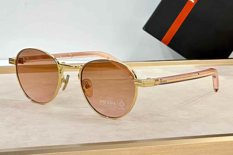 PRB52S Sunglasses Gold Pink Gradient Pink