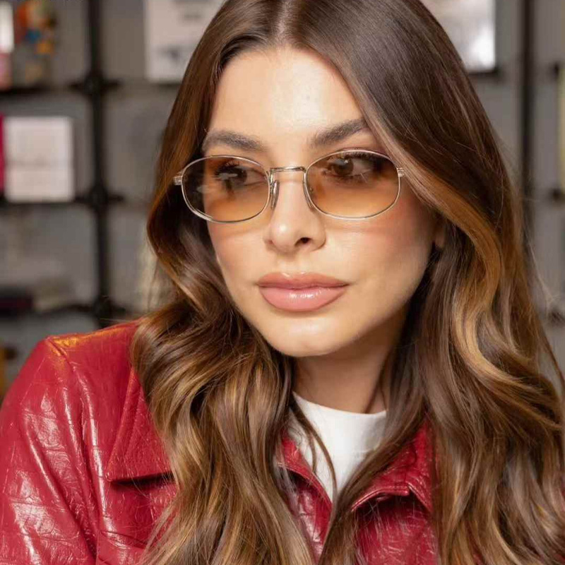 PRB53S Sunglasses Silver Transparent Gradient Brown