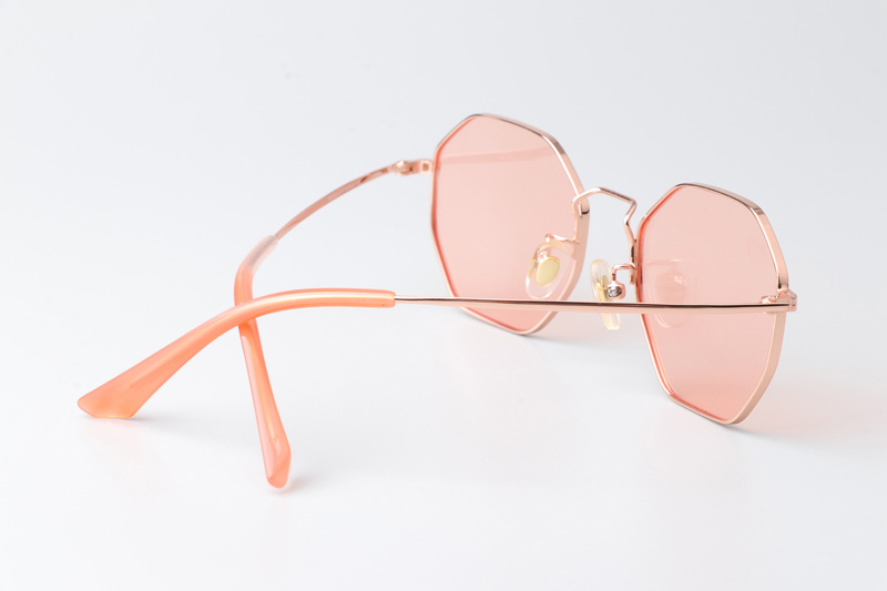 PS7012 Sunglasses Rose Gold Pink