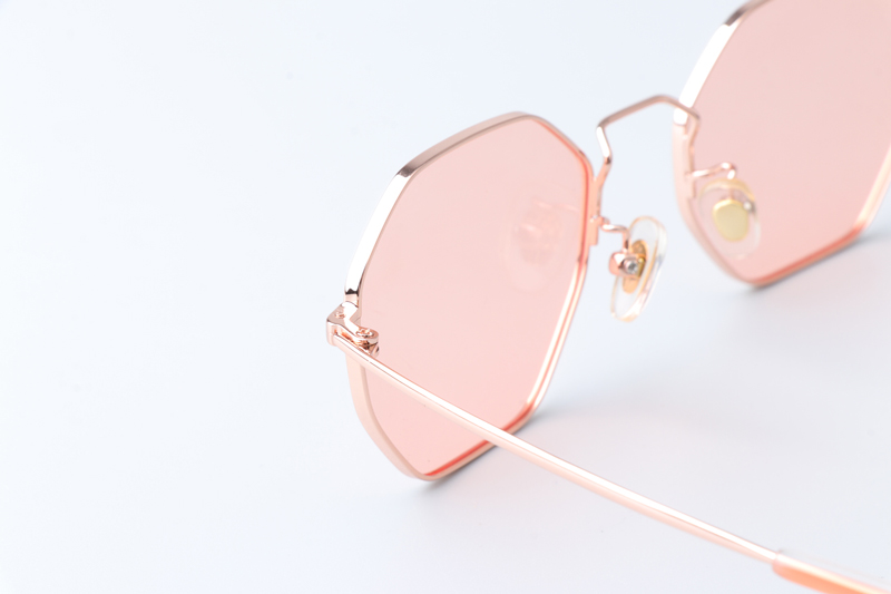 PS7012 Sunglasses Rose Gold Pink