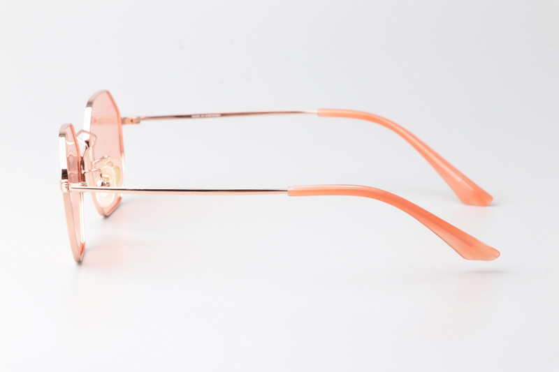 PS7012 Sunglasses Rose Gold Pink