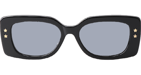 Pacific S1U Sunglasses Black White Silver Logo