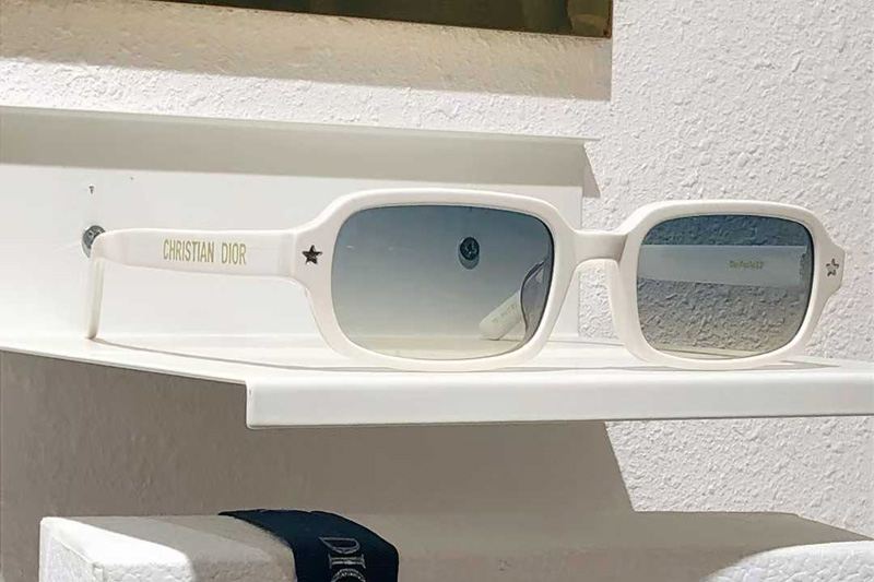 Pacific S3F Sunglasses White Gradient Gray