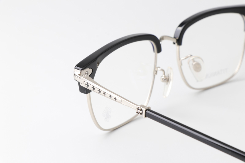 Plonkep I Eyeglasses Black Silver