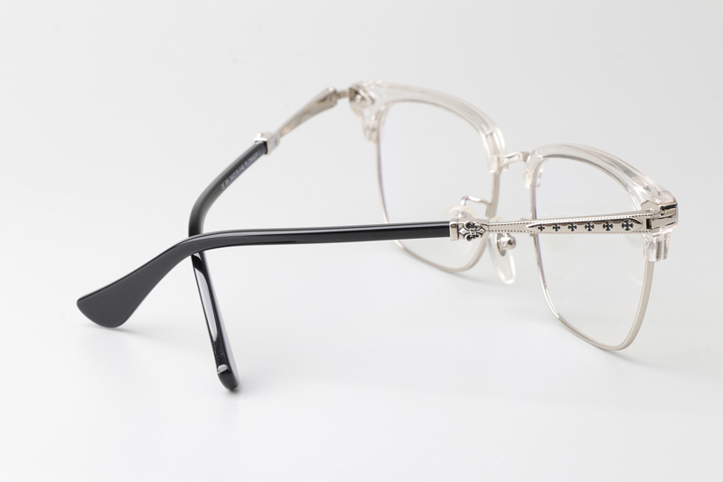 Plonkep I Eyeglasses Clear Silver