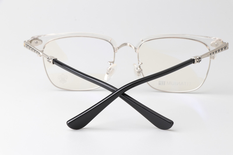 Plonkep I Eyeglasses Clear Silver