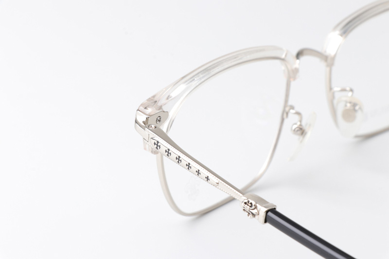 Plonkep I Eyeglasses Clear Silver