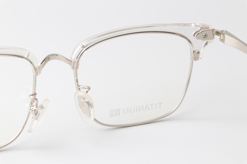 Plonkep I Eyeglasses Clear Silver