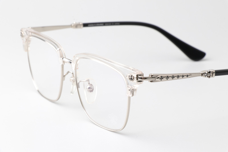 Plonkep I Eyeglasses Clear Silver